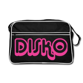 DISCO Nicki - Sac Retro - noir/blanc - Devant