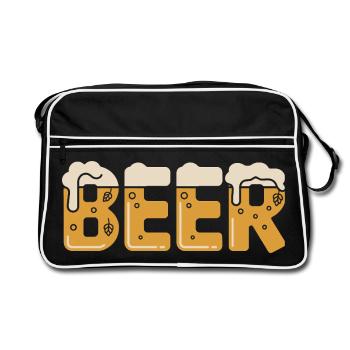Beer - Retro Bag - black/white - Front