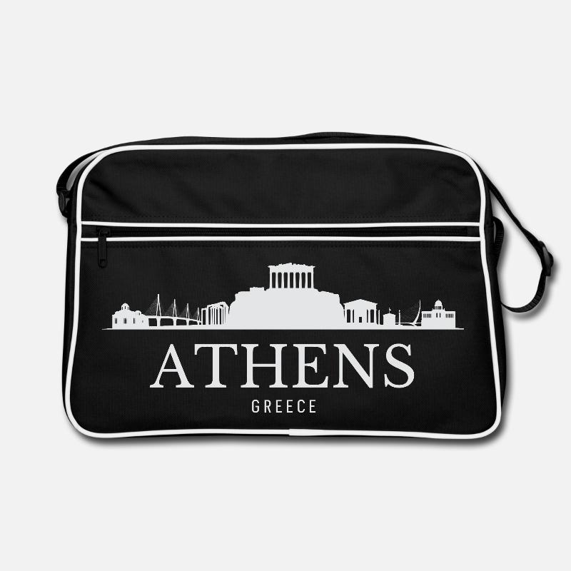 Silhouette d’Athènes, Grèce d’Athènes Sac Retro