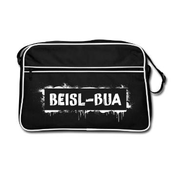 Beisl-Bua – Dicton culte du dialecte viennois - Sac Retro - noir/blanc - Devant