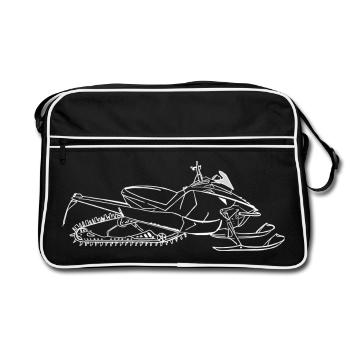 Snowmobile - Retro Bag - black/white - Front