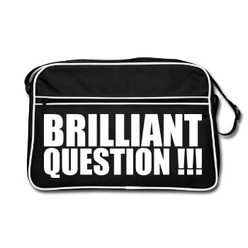 Excellente question - Sac Retro - noir/blanc - Devant