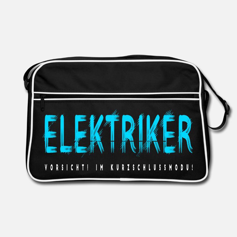 Elektriker Handwerker Design Retro Tasche