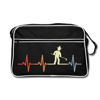 Agriculture Palpitations cardiaques - Sac Retro - noir/blanc - Devant