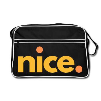 agréable.04 - Sac Retro - noir/blanc - Devant