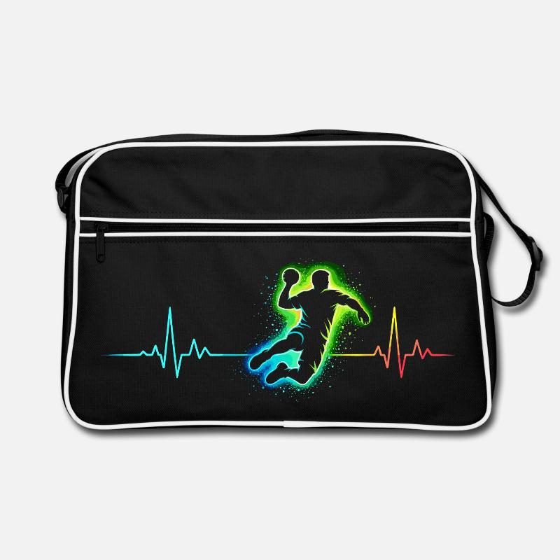 Battement de cœur de handball Sac Retro