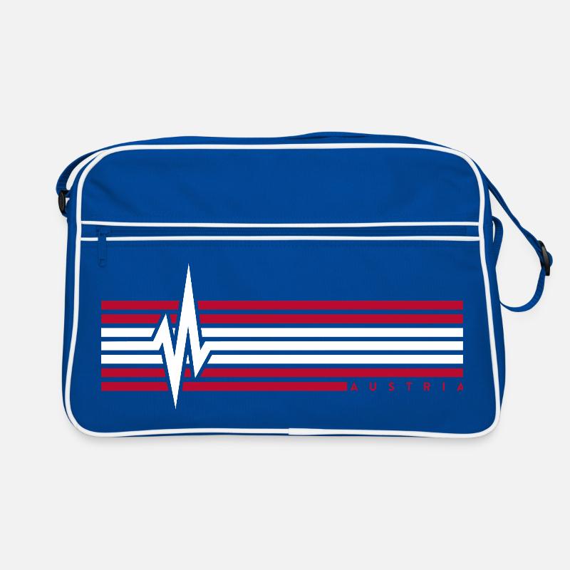 Heartbeat Austria ECG Austria Austrians Retro Bag