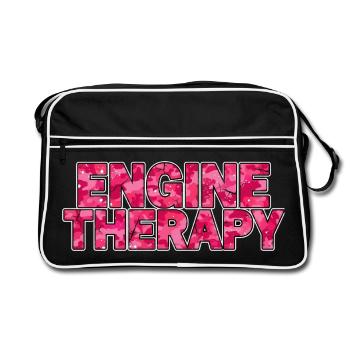 Style de la scène de la voiture de thérapie moteur - Sac Retro - noir/blanc - Devant