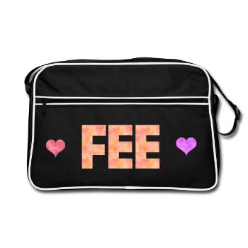 fairy - Retro Bag - black/white - Front
