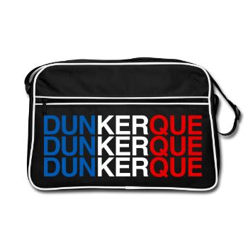 DUNKERQUE France Drapeau Français - Sac Retro - noir/blanc - Devant