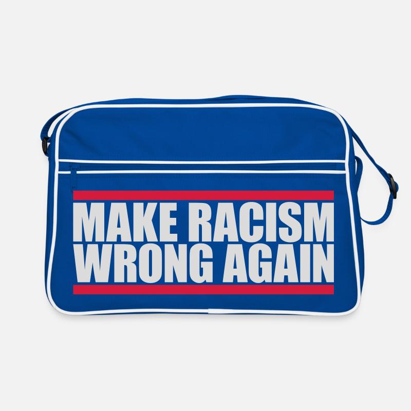 make racism wrong again Retro Tasche