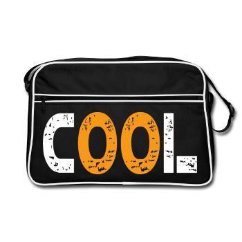 Cool, modern und jung - Retro Tasche - Schwarz/Weiß - Vorne