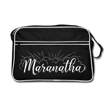 Maranatha - Retro Bag - black/white - Front