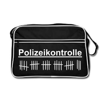 Police Control - Control - Police - Retro Bag - black/white - Front