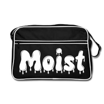 Texte humide et dégoulinant - Sac Retro - noir/blanc - Devant