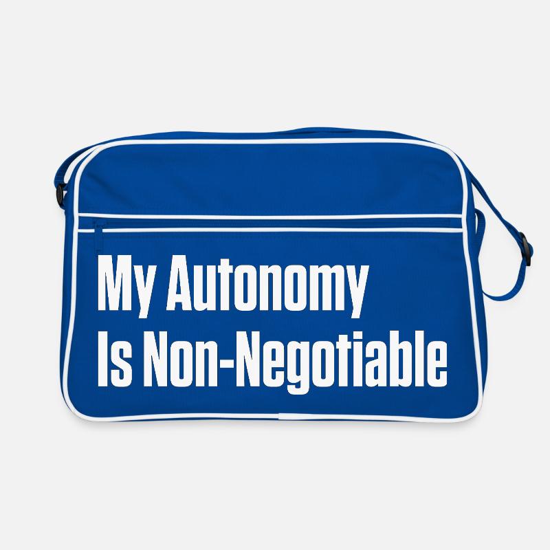 Mon autonomie est non négociable PDA ND Sac Retro