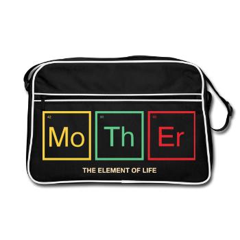 Mother Tableau périodique Don de Maman - Sac Retro - noir/blanc - Devant