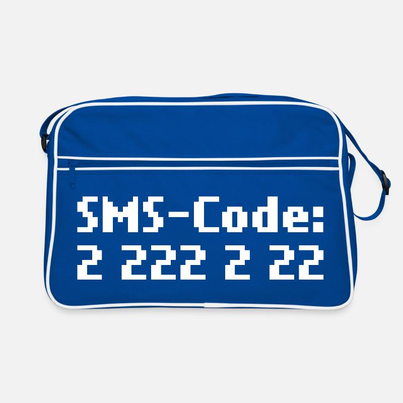 sms-code 2 222 2 22 Retro Tasche