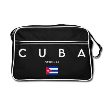 Drapeau cubain, fierté cubaine - Sac Retro - noir/blanc - Devant