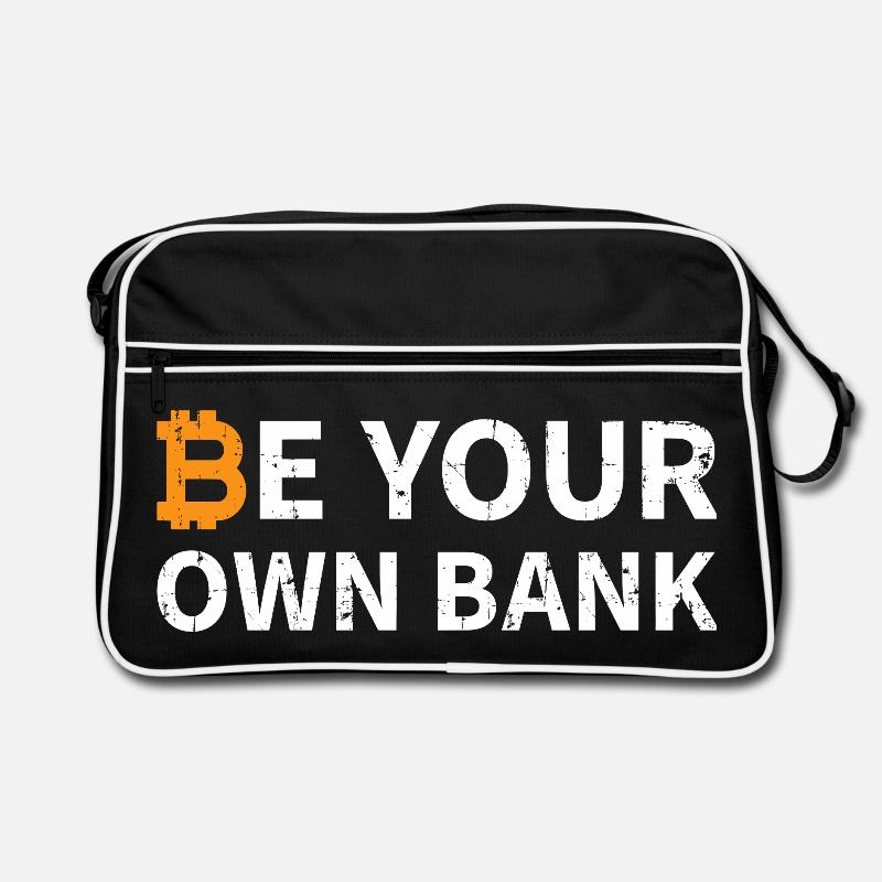 Be Your Own Bank Bitcoin Retro Bag