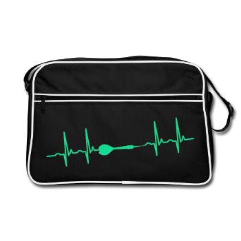 Darts Darts Darts - Retro Bag - black/white - Front
