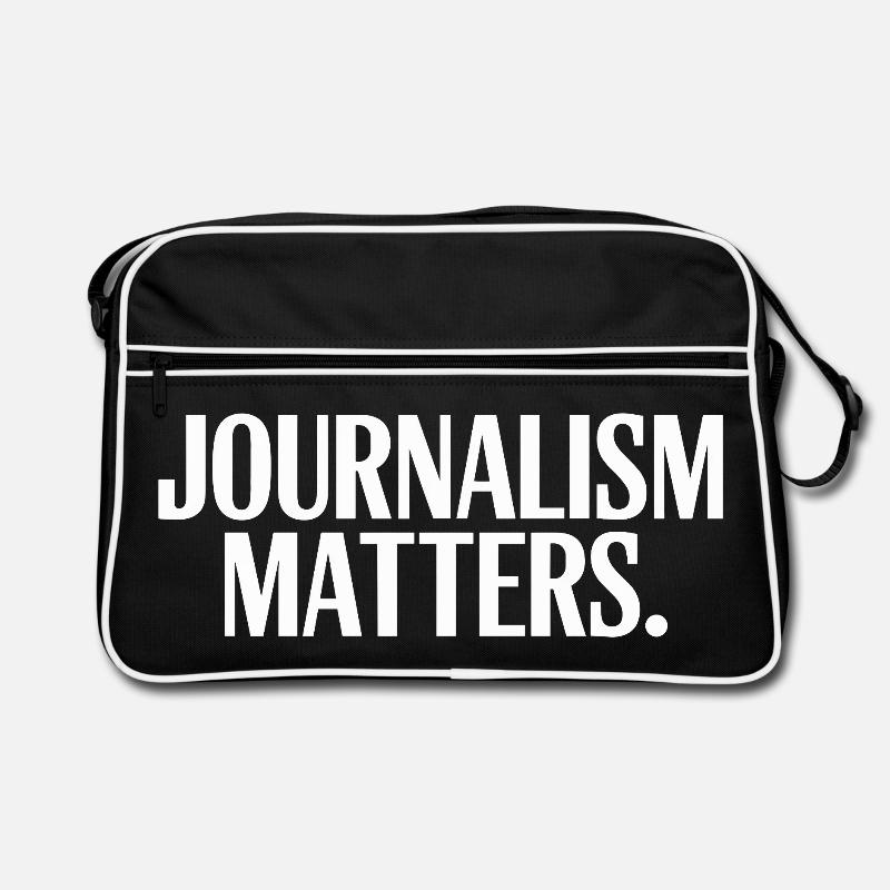 Journalism Matters - Retro Bag - black/white
