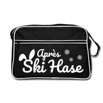Apres Ski Rabbit Ski Après Ski Party Blanche-Neige - Sac Retro - noir/blanc - Devant