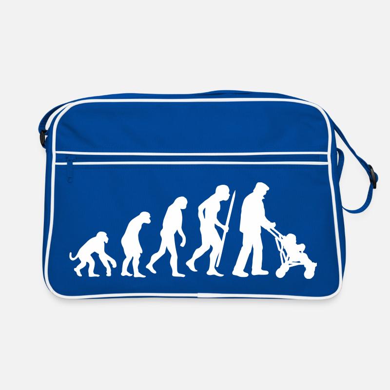 Evolution des Super-Opas Großvater Retro Tasche