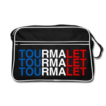 TOURMALET France French Flag - Retro Bag - black/white - Front