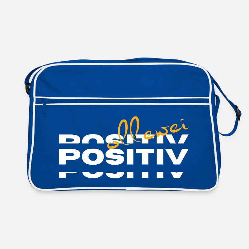 ollewei positiv - immer positiv eingestellt Retro Tasche