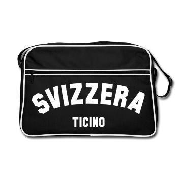 TICINO Svizzera Switzerland Schweiz - Retro Bag - black/white - Front