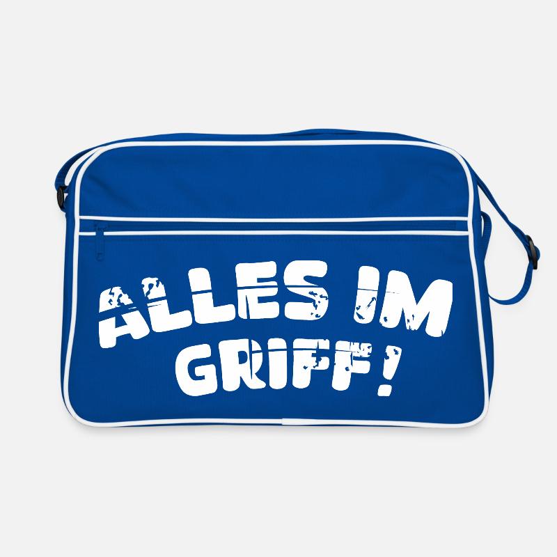 alles im griff - Handwerker und DIY Arbeiter Retro Tasche