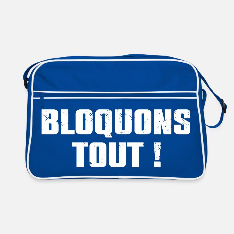 Let's Block Everything! September 10th Blockade Movement Retro Bag