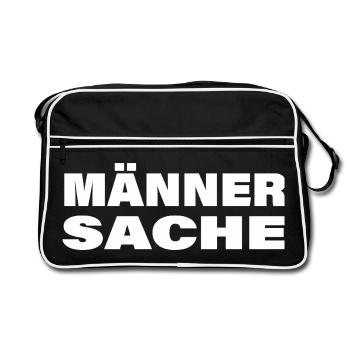 Men's business - Retro Bag - black/white - Front