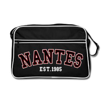 Nantes Est. 1985 - Retro Bag - black/white - Front