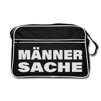 Men's business - Retro Bag - black/white - Front