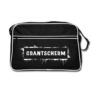 Grantscherm – dialecte viennois dicant Grantig - Sac Retro - noir/blanc - Devant