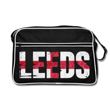 Leeds England - Retro Bag - black/white - Front