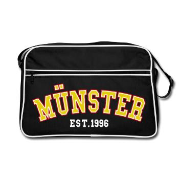 Münster Est. 1996 - Retro Bag - black/white - Front