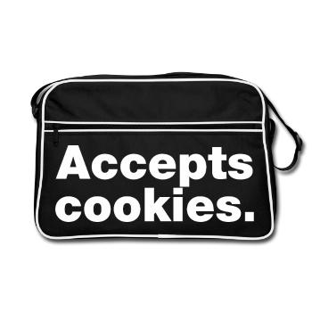 Accepte les cookies - Sac Retro - noir/blanc - Devant