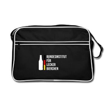 Institut fédéral des bières délicieuses - Sac Retro - noir/blanc - Devant