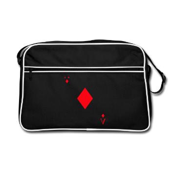 Card game ace of spades - Retro Bag - black/white - Front