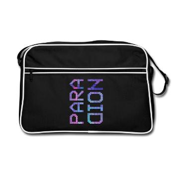 Vaporwave Aesthetic Paranoid - Retro Bag - black/white - Front