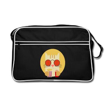 Popcorn Grignots Kino Canapé Fast Food Chips - Sac Retro - noir/blanc - Devant