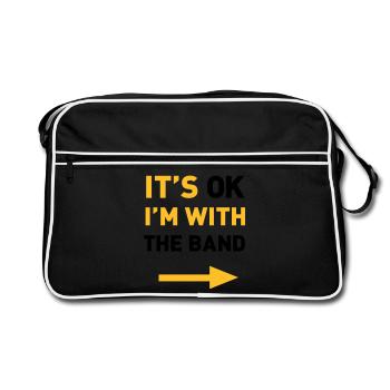 Im with the Band - Retro Bag - black/white - Front