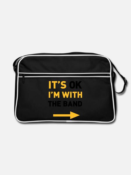 Im with the Band - Retro Bag - black/white - Front