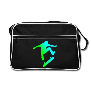 patineur - Sac Retro - noir/blanc - Devant