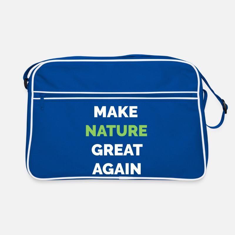 Make Nature Great Again Climate Protection Symbol Tree Sac Retro