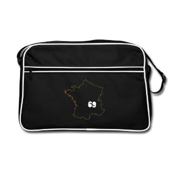 Lyon 69 Souvenir 69 France Frankreich - Retro Bag - black/white - Front