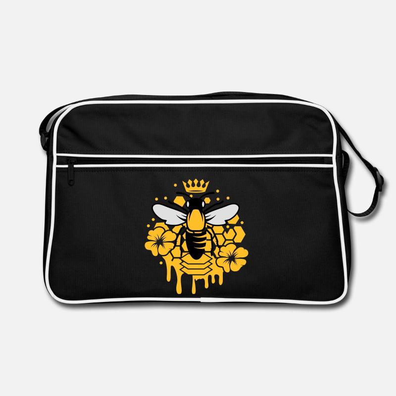 Une abeille avec une couronne Sac Retro